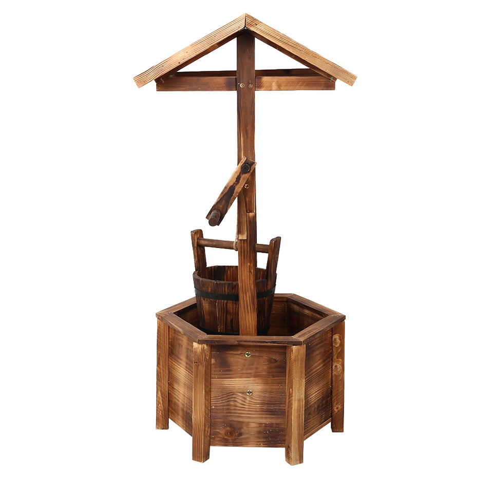 Gardeon Wooden Wishing Well - KRE Group