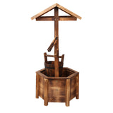 Gardeon Wooden Wishing Well - KRE Group