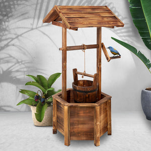 Gardeon Wooden Wishing Well - KRE Group