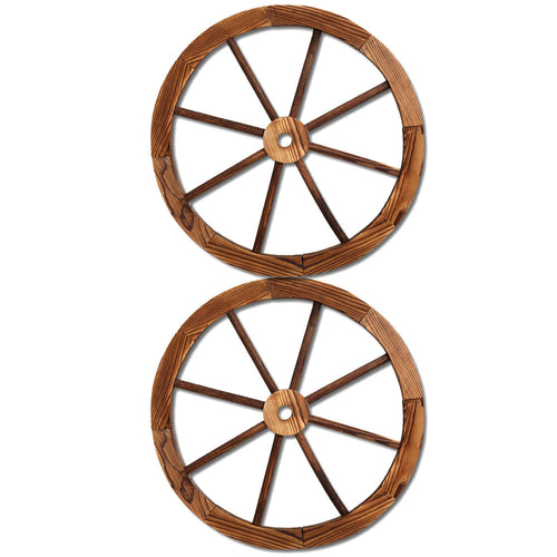 Gardeon Wooden Wagon Wheel X2 - KRE Group