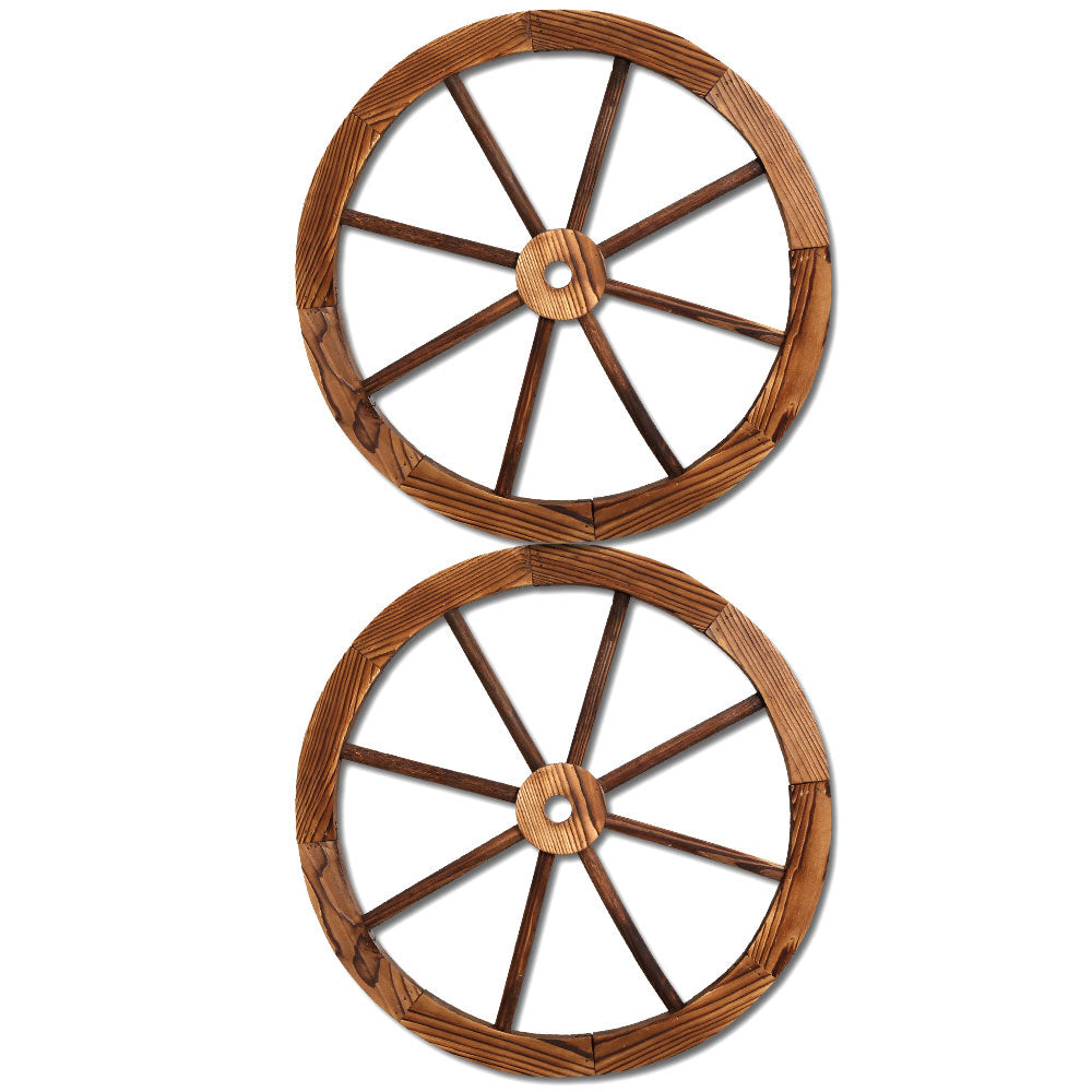 Gardeon Wooden Wagon Wheel X2 - KRE Group