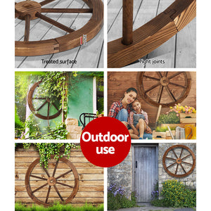 Gardeon Wooden Wagon Wheel X2 - KRE Group