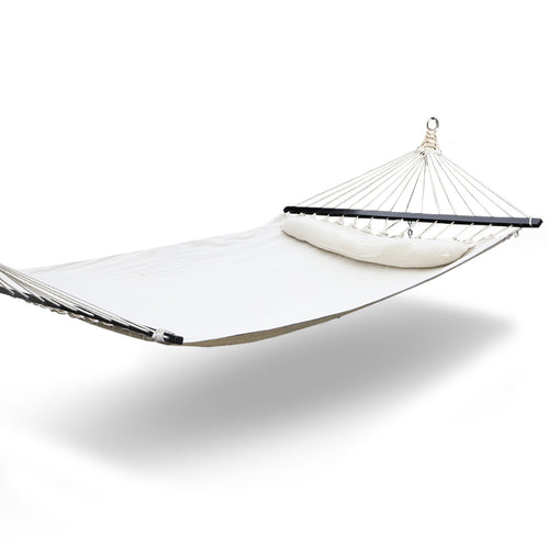 Gardeon Swing Double Hammock Bed Cream - KRE Group