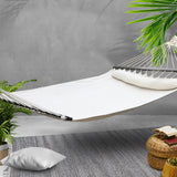 Gardeon Swing Double Hammock Bed Cream - KRE Group