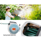 Greenfingers Retractable Hose Reel 30M Garden Water Spray Gun Auto Rewind - KRE Group