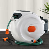 Greenfingers Retractable Hose Reel 30M Garden Water Spray Gun Auto Rewind - KRE Group