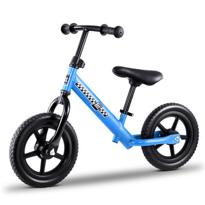 Kids Balance Bike Ride On Toys Puch Bicycle Wheels Toddler Baby 12" Bikes Blue - KRE Group