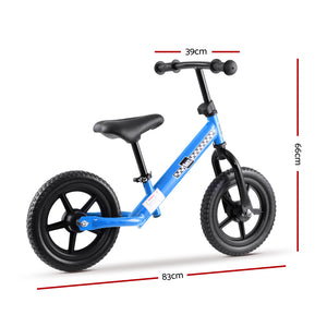 Kids Balance Bike Ride On Toys Puch Bicycle Wheels Toddler Baby 12" Bikes Blue - KRE Group