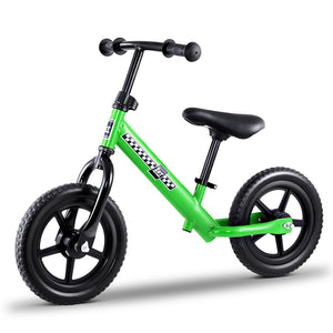 Kids Balance Bike Ride On Toys Puch Bicycle Wheels Toddler Baby 12" Bikes Green - KRE Group