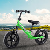 Kids Balance Bike Ride On Toys Puch Bicycle Wheels Toddler Baby 12" Bikes Green - KRE Group