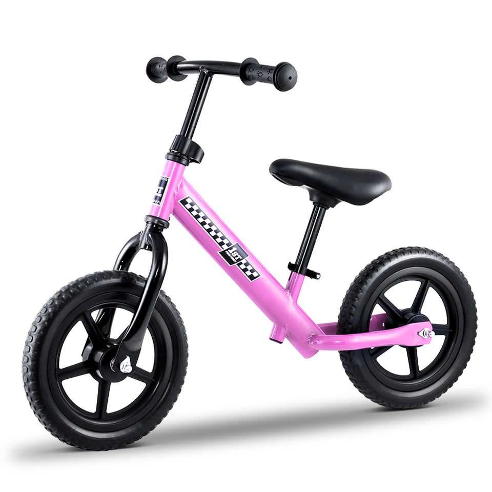 Kids Balance Bike Ride On Toys Puch Bicycle Wheels Toddler Baby 12" Bikes Pink - KRE Group