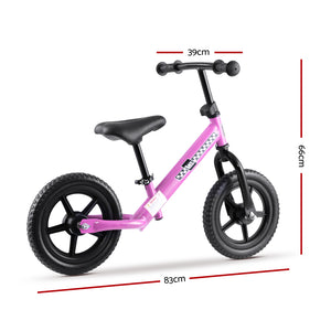 Kids Balance Bike Ride On Toys Puch Bicycle Wheels Toddler Baby 12" Bikes Pink - KRE Group