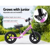 Kids Balance Bike Ride On Toys Puch Bicycle Wheels Toddler Baby 12" Bikes Pink - KRE Group