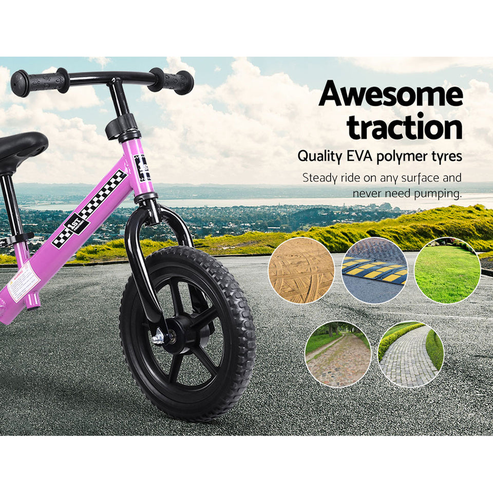 Kids Balance Bike Ride On Toys Puch Bicycle Wheels Toddler Baby 12