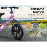 Kids Balance Bike Ride On Toys Puch Bicycle Wheels Toddler Baby 12" Bikes Pink - KRE Group