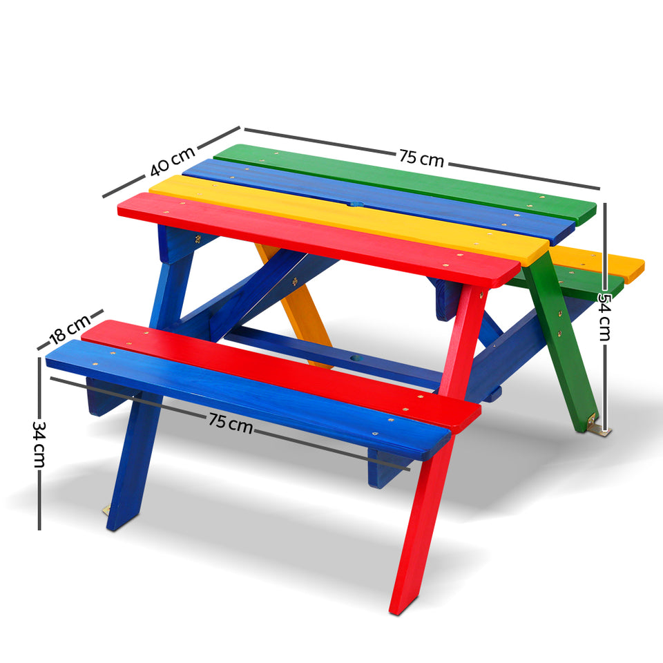 Keezi Kids Wooden Picnic Bench Set - KRE Group