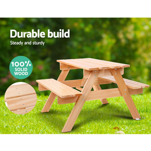 Keezi Kids Wooden Picnic Bench Set - KRE Group