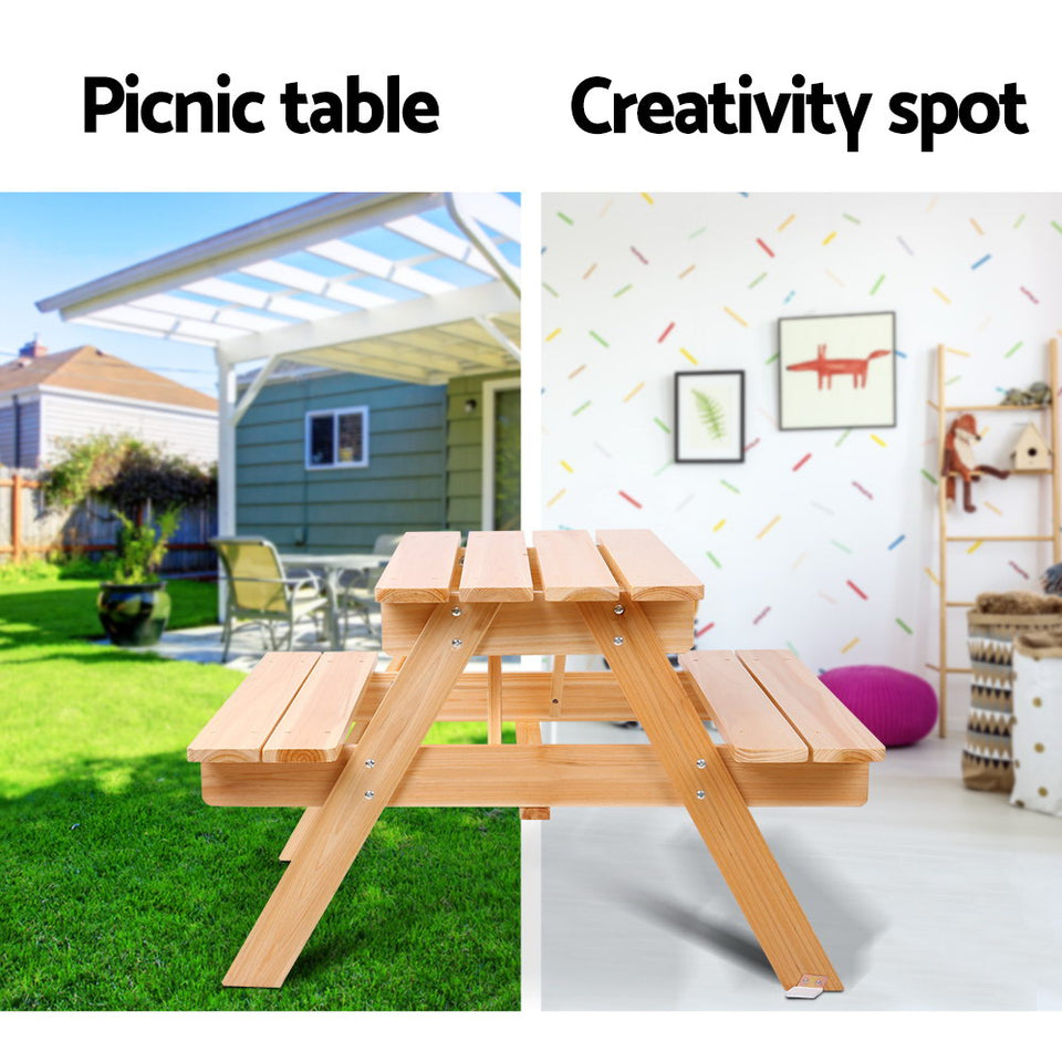 Keezi Kids Wooden Picnic Bench Set - KRE Group