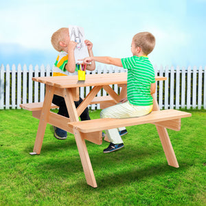 Keezi Kids Wooden Picnic Bench Set - KRE Group