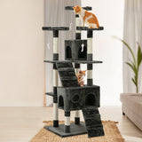 i.Pet Cat Tree 180cm Trees Scratching Post Scratcher Tower Condo House Furniture Wood - KRE Group