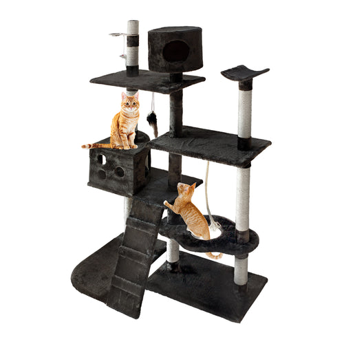 i.Pet Cat Tree 170cm Trees Scratching Post Scratcher Tower Condo House Furniture Wood - KRE Group