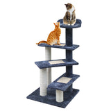 i.Pet Cat Tree 100cm Trees Scratching Post Scratcher Tower Condo House Furniture Wood Steps - KRE Group