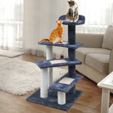 i.Pet Cat Tree 100cm Trees Scratching Post Scratcher Tower Condo House Furniture Wood Steps - KRE Group