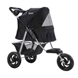 i.Pet Pet Stroller Dog Carrier Foldable Pram Large Black - KRE Group