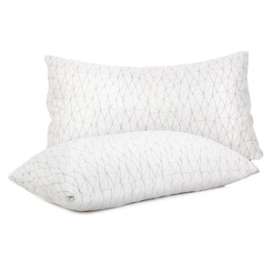 Giselle Bedding Set of 2 Rayon King Memory Foam Pillow: 90cm x 50cm - KRE Group