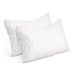 Giselle Bedding Set of 2 Rayon Single Memory Foam Pillow: 73cm x 48cm - KRE Group