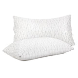 Giselle Bedding Set of 2 Rayon Single Memory Foam Pillow: 73cm x 48cm - KRE Group