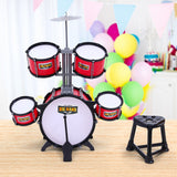 Keezi Kids 7 Drum Set Junior Drums Kit Musical Play Toys Children's Mini Big Band - KRE Group