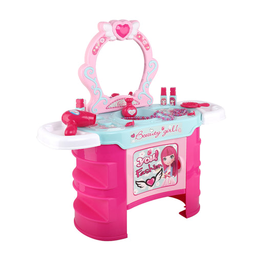 Keezi Kids Makeup Desk Play Set - Pink - KRE Group