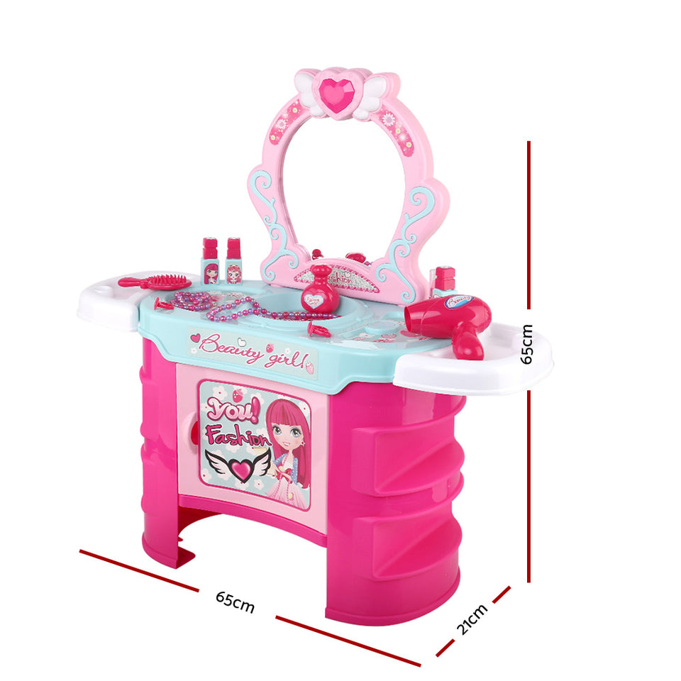 Keezi Kids Makeup Desk Play Set - Pink - KRE Group