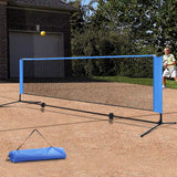 Everfit Portable Sports Net Stand Badminton Volleyball Tennis Soccer 3m 3ft Blue - KRE Group