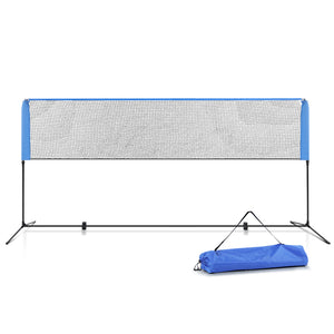 Everfit Portable Sports Net Stand Badminton Volleyball Tennis Soccer 4m 4ft Blue - KRE Group
