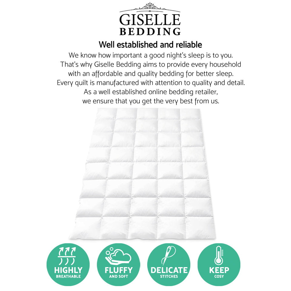 Giselle Bedding Double Size Duck Down Quilt - KRE Group