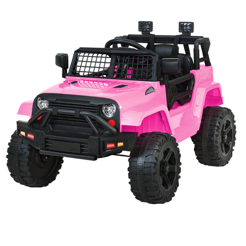 Rigo Kids Ride On Car Electric 12V Car Toys Jeep Battery Remote Control Pink - KRE Group
