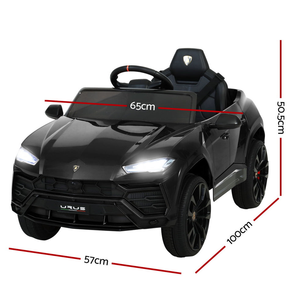 12V Electric Kids Ride On Toy Car Licensed Lamborghini URUS Remote Control Black - KRE Group