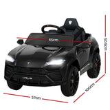 12V Electric Kids Ride On Toy Car Licensed Lamborghini URUS Remote Control Black - KRE Group