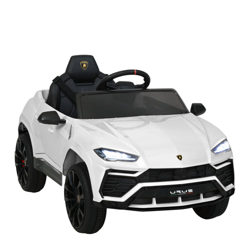 12V Electric Kids Ride On Toy Car Licensed Lamborghini URUS Remote Control White - KRE Group