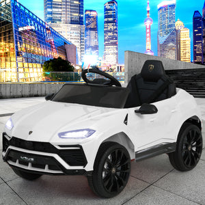 12V Electric Kids Ride On Toy Car Licensed Lamborghini URUS Remote Control White - KRE Group