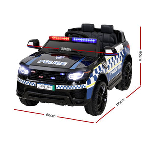 Ride On Car for Kids Inspired Patrol Police Black - Electric Powered - KRE Group