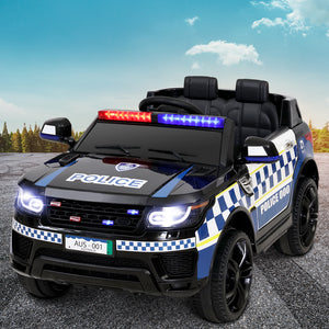 Ride On Car for Kids Inspired Patrol Police Black - Electric Powered - KRE Group