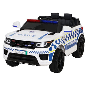 Ride On Car for Kids Inspired Patrol Police White - Electric Powered - KRE Group