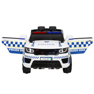 Ride On Car for Kids Inspired Patrol Police White - Electric Powered - KRE Group