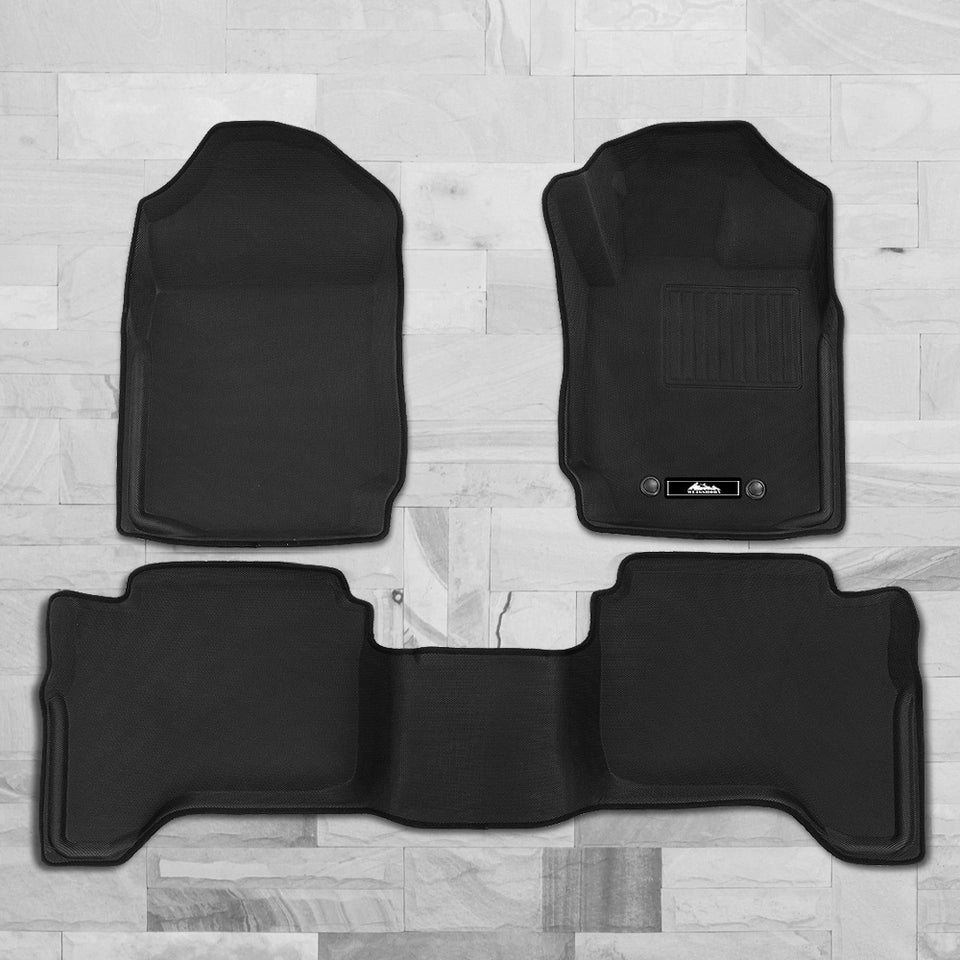 Car Floor Mats for Ford Ranger PX PX2 PX3 Dual Cab 2011-2019 3D Rubber - KRE Group