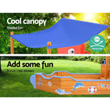 Keezi Boat Sand Pit With Canopy - KRE Group