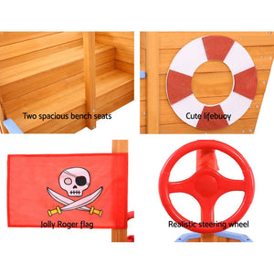 Keezi Boat Sand Pit With Canopy - KRE Group