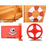 Keezi Boat Sand Pit With Canopy - KRE Group